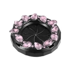 Universal Bling Car Engine Start Stop Button Cover, Car Shiny Faux Crystal Pink