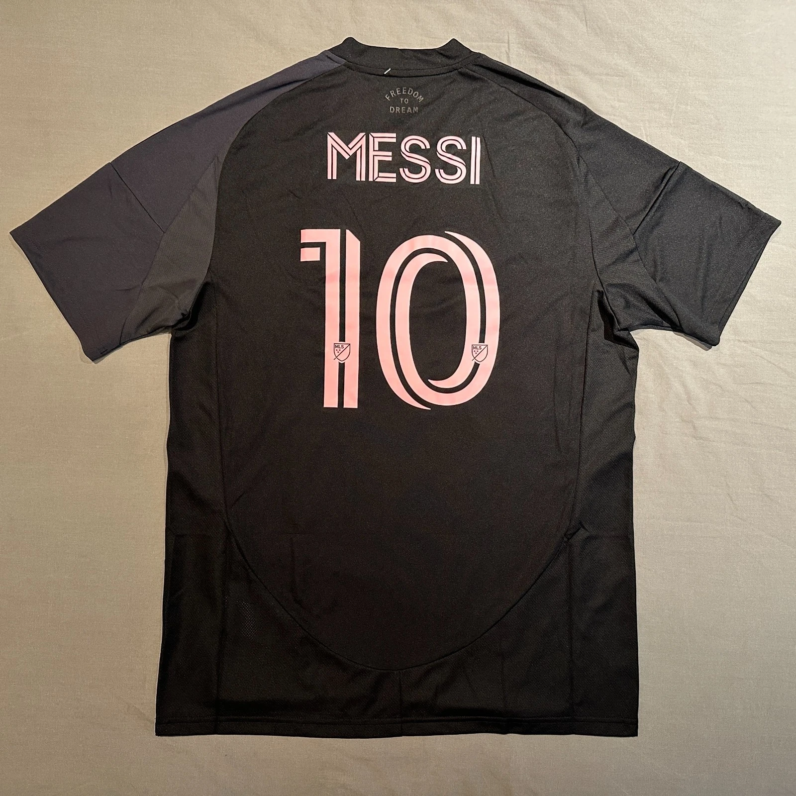 Lionel Messi Inter Miami CF Secondary Jersey Black Away Slim Fit Large