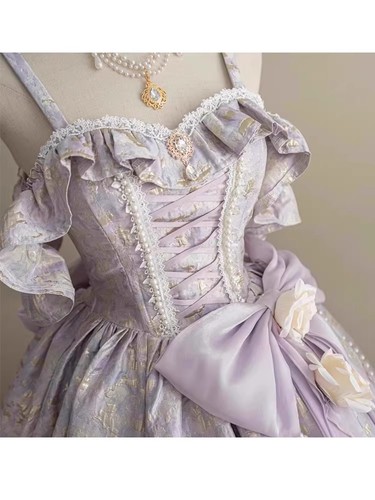 Lolita Evening/Princess Dress Sweet Bow Sleeveless Lace Waist Prom Dress Ladies - 第 13/24 張圖片