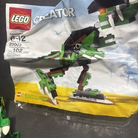 LEGO Creator 20003 Dinosaur NEW! RARE! Dino Light Green BrickMaster Open Bag
