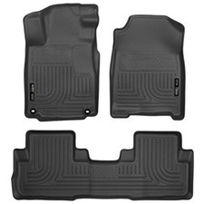 Custom Fit Black Floor Mats For 2015 2016 Honda Cr V High Durability Liners