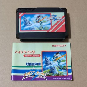 Hydlide 3 Famicom NES Japan Complete Box Manual Inserts Tested NAMCO from Japan