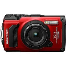 OM SYSTEM Olympus Tough TG-7 12MP 4K 2160p Underwater Digital Camera; Red V1100