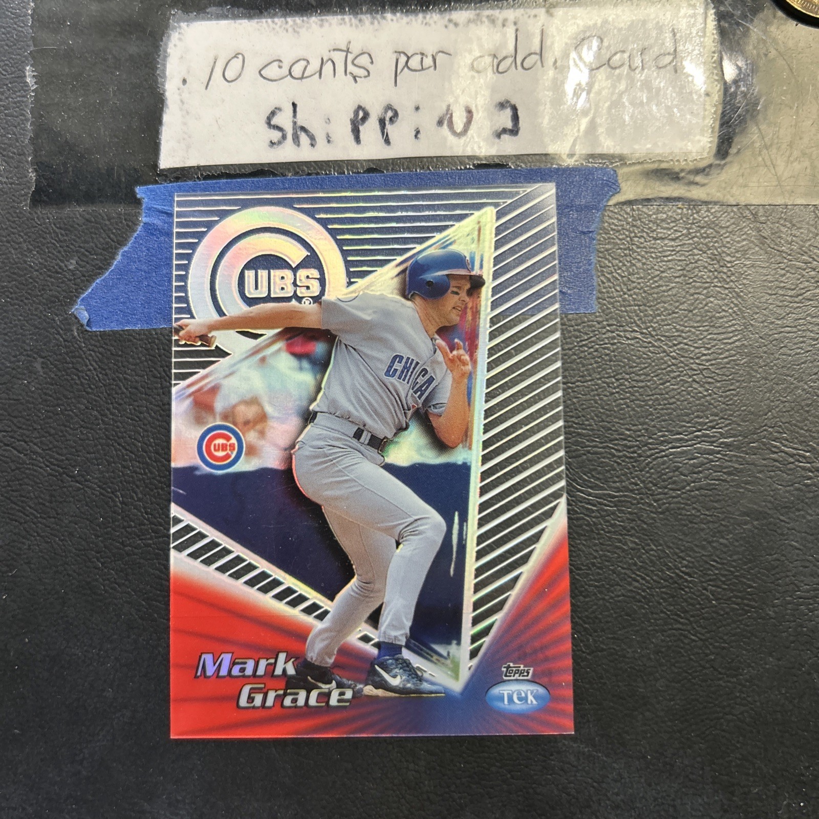 Cb54a 1999 Topps Tek #26b Mark Grace Chicago Cubs, pattern 05