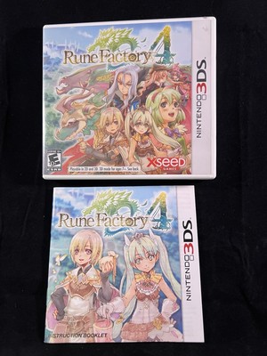 Rune Factory 4 - Nintendo 3DS - CASE + MANUAL ONLY - NO GAME 