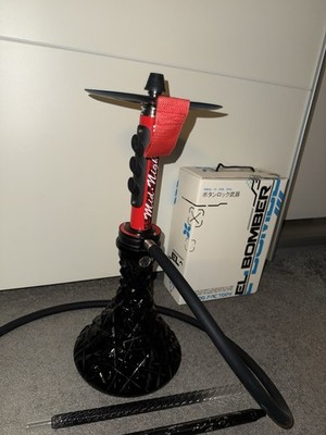 Shisha El Bomber -Mid Night-  MIT Caesar Crystalbowl  Rock Schwarz mit Zubehör 