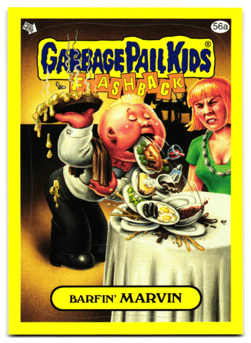2011 Topps Garbage Pail Kids Flashback Series 3-Stickers #56a Barfin' Marvin front