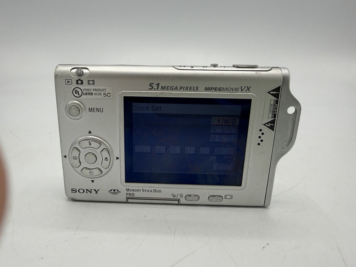 Sony Cyber-Shot DSC-17 Compact Digital Camera w/ Battery, SD Card
