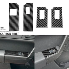 Real Carbon Fiber Interior Window Lift Switch Panel Cover For Ford Focus 2008-11