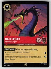 Maleficent Monstrous Dragon League Participant Promo Disney Lorcana 4/P3 NM