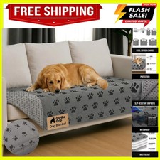 Waterproof Dog Blanket, Leakproof Couch Cover for Dogs, Silicone Grip Backing...