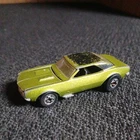 Vintage 1967 Original Hot Wheels Redline Custom Camaro Antifreeze Green Sweet 16
