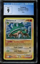 CGC 9 MINT Pokemon Torterra Stormfront Holo 11/100 on eBay