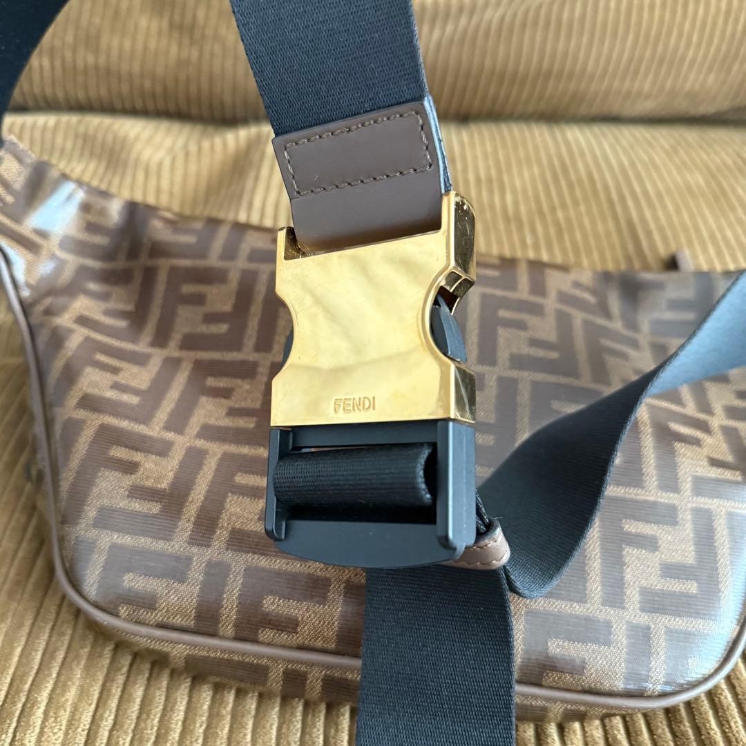 Fendi x Fila Roma Authentic Crossbody Waist Bag Belt Bag Used Minor Scratches image 9