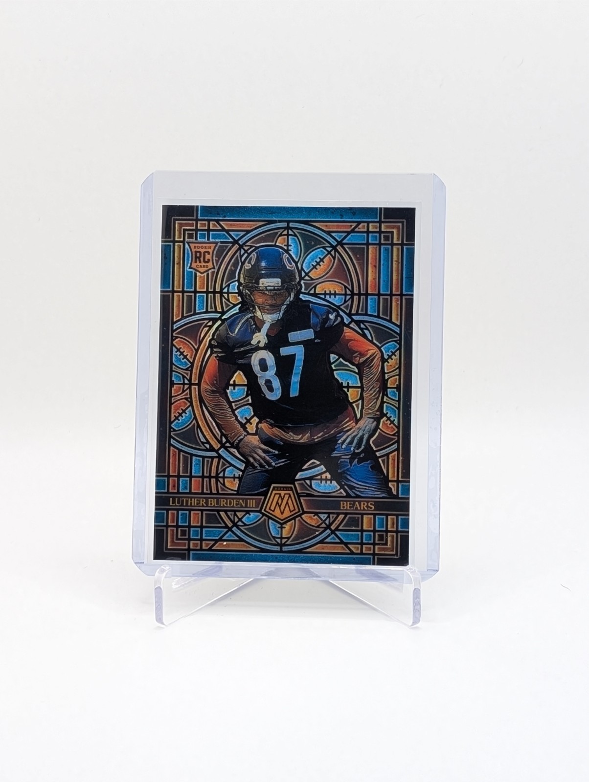 2025 Panini Mosaic -LUTHER BURDEN III - Stained Glass CASE HIT - RC Bears BC001