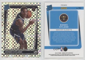 2021 Panini Donruss Optic Rated Checkerboard Prizm Bones Hyland #194 Rookie RC
