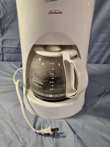 Vintage Sunbeam Kaffeemaschine für 10 Tassen Modell 6391 weiß - Bild 1 von 6