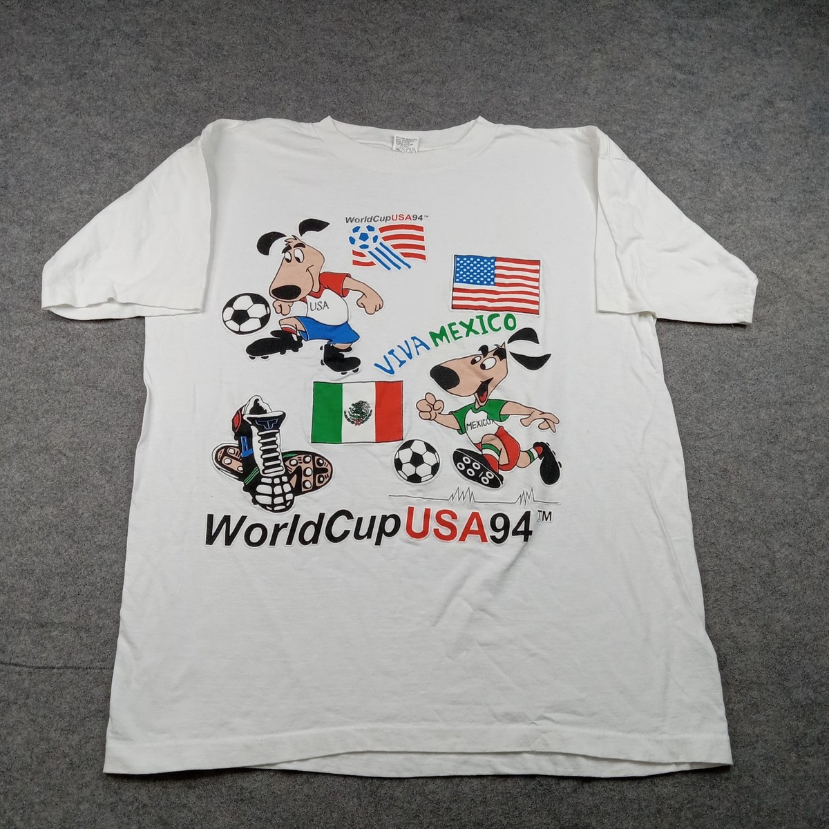 World Cup USA94 記念　ニューヨーク Vintage World Cup USA 94 Shirt Mens XL Striker Soccer T World