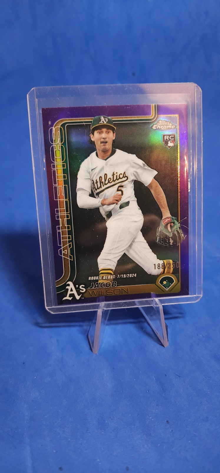 2025 Topps Chrome - Jacob Wilson #96 Purple Refractor /250 (RC)