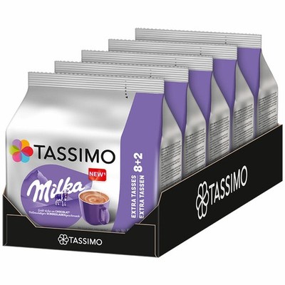 Tassimo Milka Kakao, Heiße Schokolade, Kapseln, 5 x 10 T-Discs / Portionen