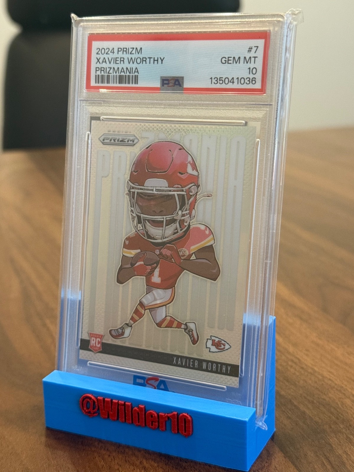 Xavier Worthy 2024 Prizm Prizmania PSA Gem Mint 10 #7