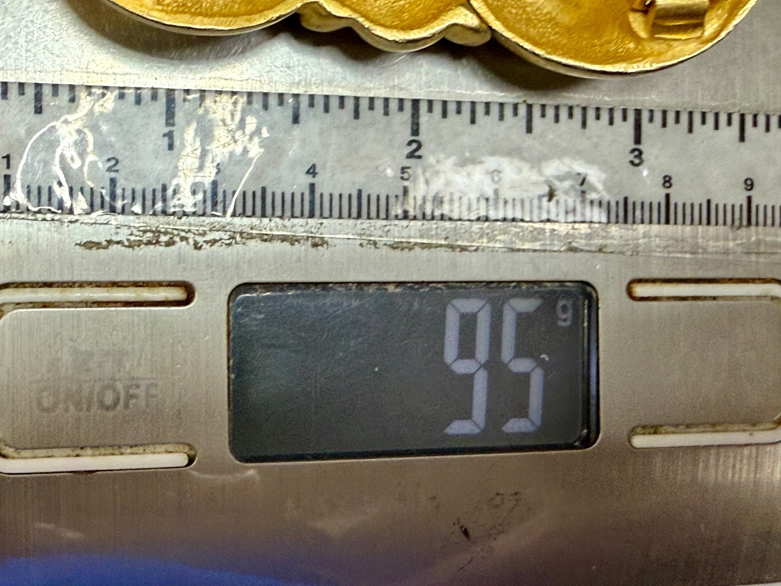 Ribbon Shaped Interlocking Two Piece Vintage Gold… - image 7