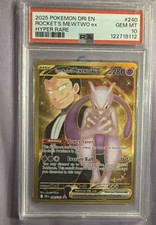 Team Rocket's Mewtwo ex 240/182 Sv10: Destined Rivals Holo (Beautiful Gold Card) on eBay