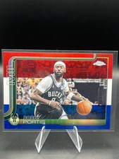 2025-26 Topps Chrome Basketball - #124 Bobby Portis Red White & Blue Refractor