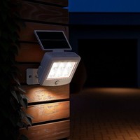 Wandleuchte Solarlampe AußEnleuchte Led Bewegungsmelder Spot Schwenkbar Weiß