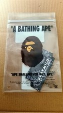 A Bathing Ape "Baby Milo" Synthetic Leather Lighter Case Black/Grey BNIP