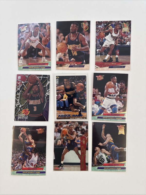 Denver Nuggets 9 Card Mixed Lot Vintage And Rookies 🏀🔥 NM