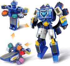 Super Wings 3 in 1 Mode Rescue Bots 10" World Aircraft Transform Action Figures