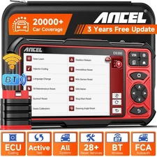 ANCEL DS300 Auto Car Diagnostic Tool OBD2 Scanner Bidirectional FCA ECU Coding