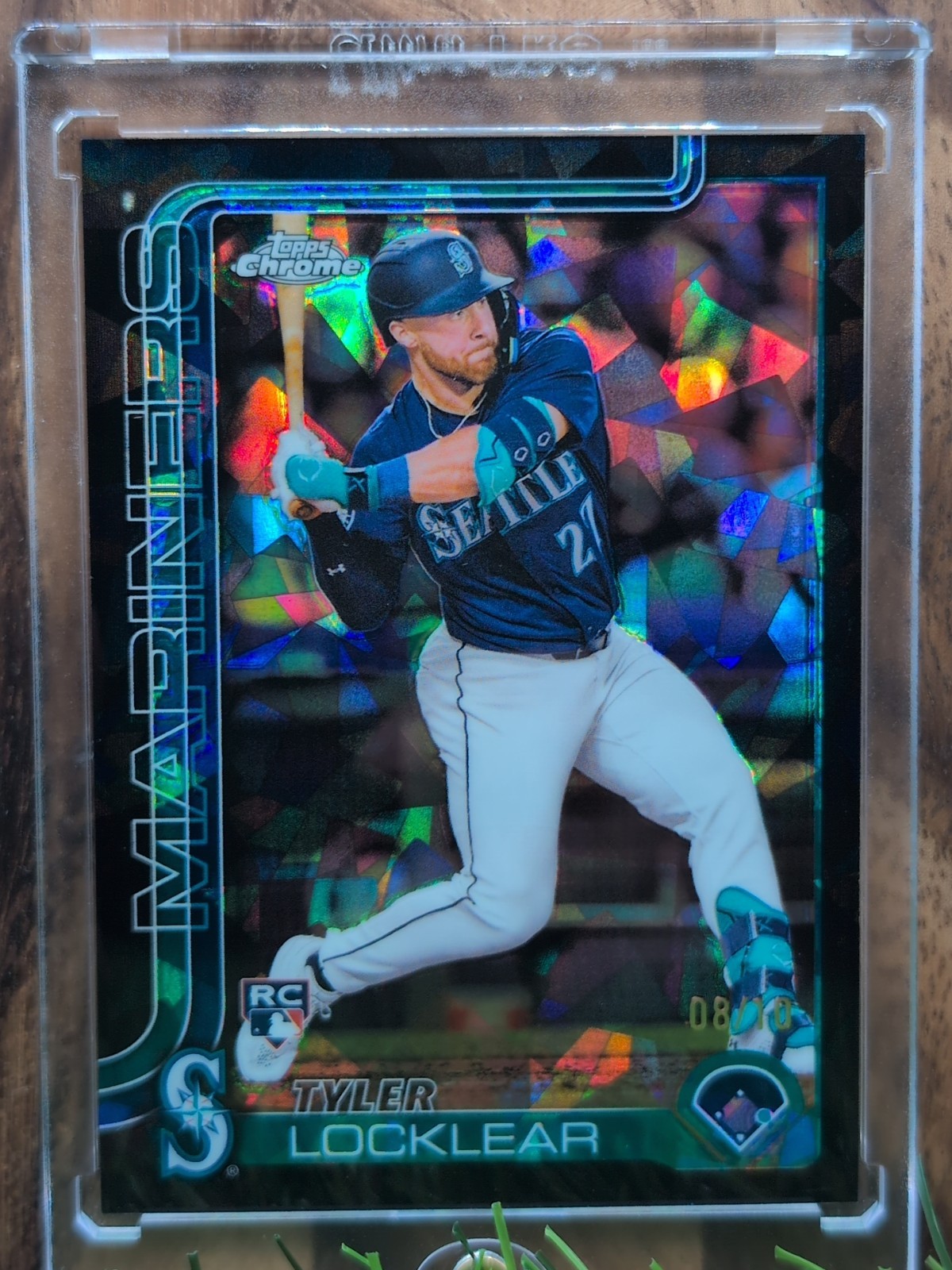 2025 Topps Chrome Sapphire Tyler Locklear #41 Black Refractor /10 (RC)