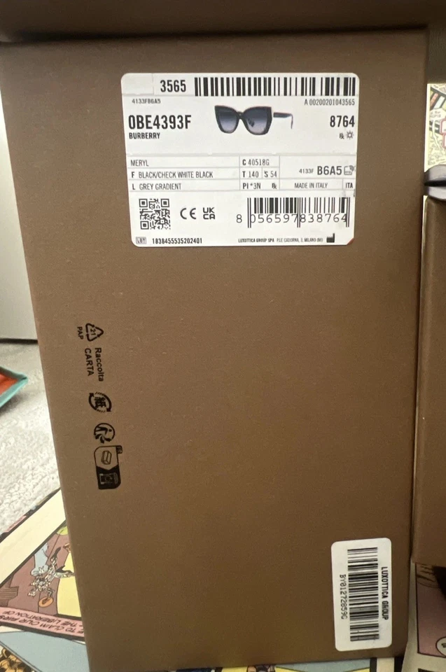 Burberry Meryl OBE4393F Women Eyeglasses Square Havana 54mm New & Authentic NIB - Image 2 of 4