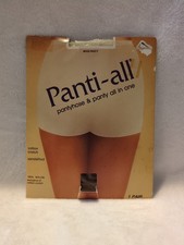 Panti-All Pantyhose  Panty All-In-One Beige Panty Sandalfoot Cotton Crotch New