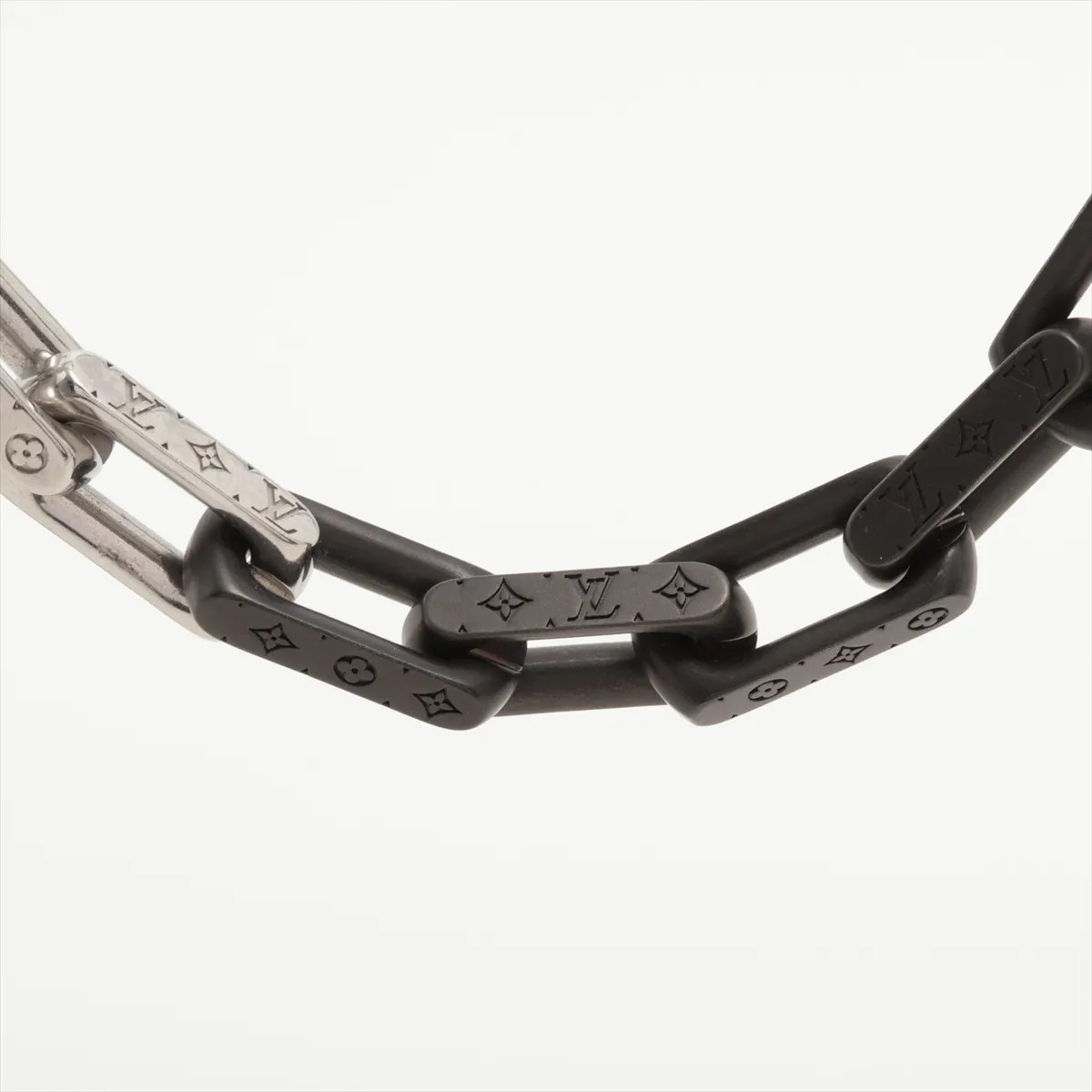 Louis Vuitton M00677 Collier Monogram Chain LE0275 Necklace metal Black × Silver thumbnail 2