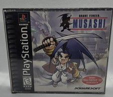 SquareSoft Brave Fencer Musashi Sony PlayStation 1 PS1, Manual, Demo, 2 Discs