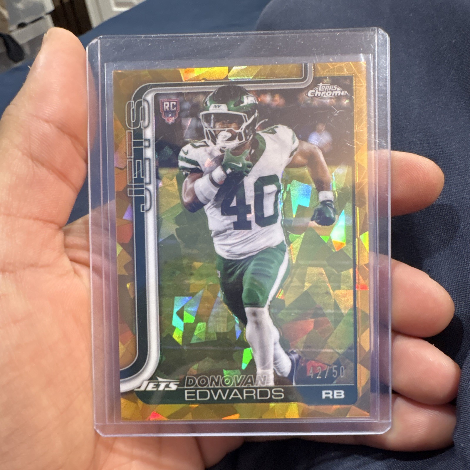 2025 Topps Chrome Sapphire Edition - Rookies Donovan Edwards #392 Gold /50 (RC)