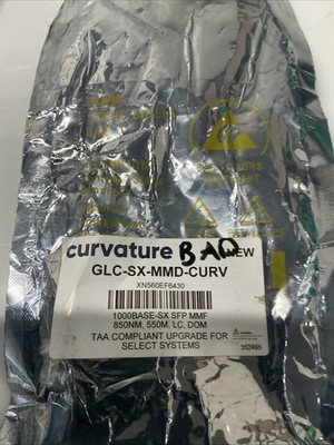 Lot of 2 Curvature GLC-SX-MMD 1000BASE-SX SFP MMF LC DOM Transceivers. X-951