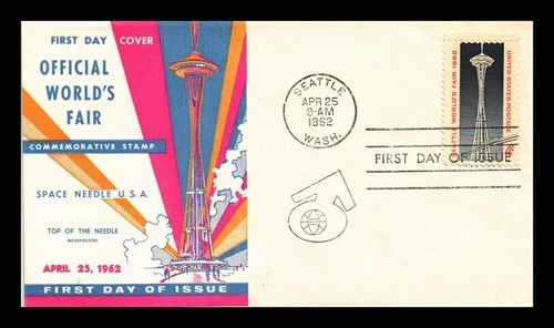 US COVER SEATTLE WORLDS FAIR SPACE NEEDLE USA FIRST DAY ISSUE SCOTT 1196