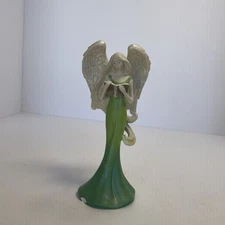 #N37828- Vintage RUSS BERRIE US Gift Inc Porcelain Angel Figurine 7"