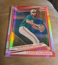 2022 Panini Elite Extra Edition #88 Carson Palmquist Status Pink