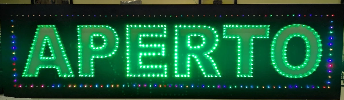 Insegna Al Neon Aperta, Luce Al Neon A LED Di Benvenuto Aperta - Foto 12