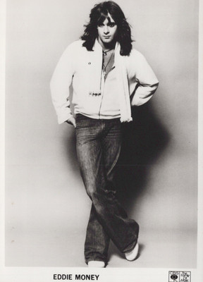 Eddie Money Photograph Original Black And White Press Promotion Circa 1970s