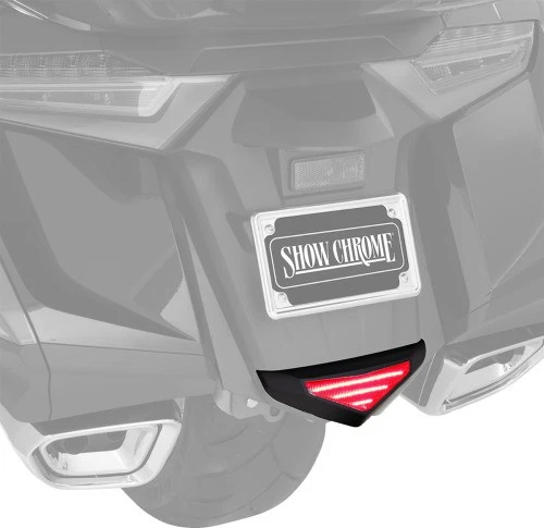 Show Chrome Marvel Lower Run and Brake Light - Black Motorcycle Street Bike - Image 2 of 4