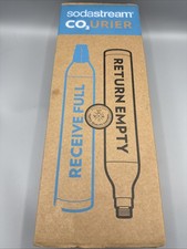 (2) Pack Soda Stream CO2 URIER 60L Sparkling Water Cylinders