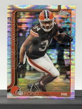 2025 Topps Chrome #71 Jerome Ford Silver Pulsar Refractor Cleveland Browns