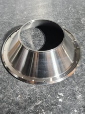 316 Stainless Steel Tube Reducer Funnel Hopper Feed 120mm × 218mm Food Machinery