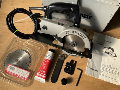 #ad Porter Cable Model 314 Type 3 Trim Saw In Beautiful Working Condition with Case $229.95